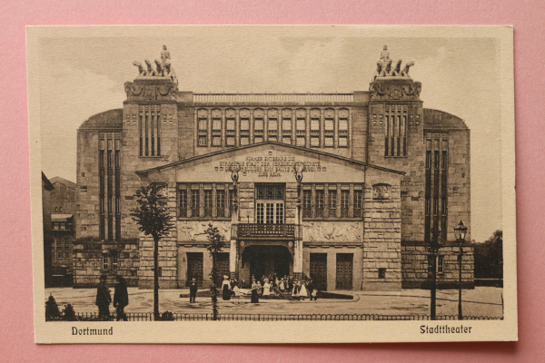 Ansichtskarte AK Dortmund 1910-1930 Stadttheater Jugendstil Art Deco Architektur Ortsansicht NRW